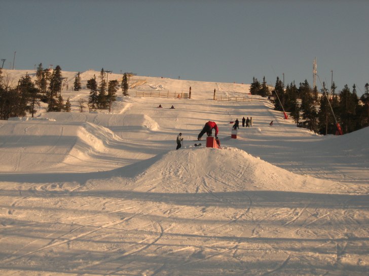 Kul Jibbkväll/åking med jobbet i Jr parken . Foto: Per Malmber.