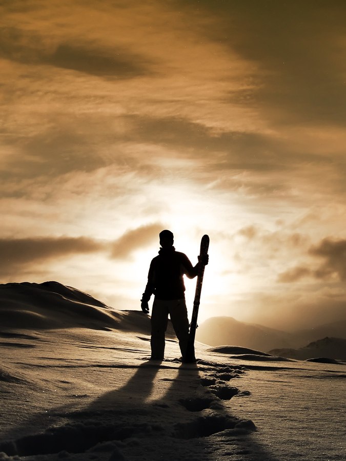 Brorsan poserar efter en kortare hike på morgonen. Foto: Jag.