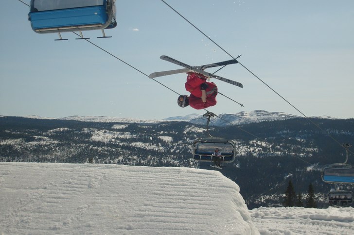 Mistyflip en glassig dag i duved.. Foto: Far. Åkare: Andreas K.