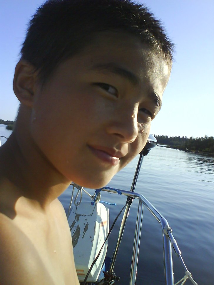 Segling, bad och sol.. Foto: Mamma. Åkare: Ingemar.