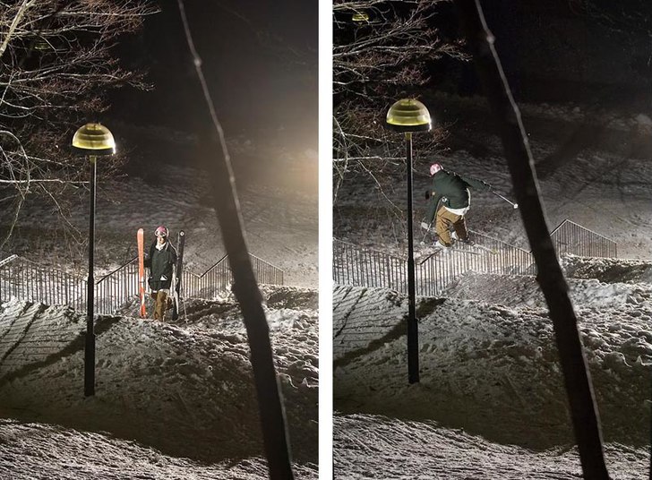 Lite rail i stockholm en fredag med bra fårhålla. Foto: Jesper Molin. Åkare: Adam Falk.