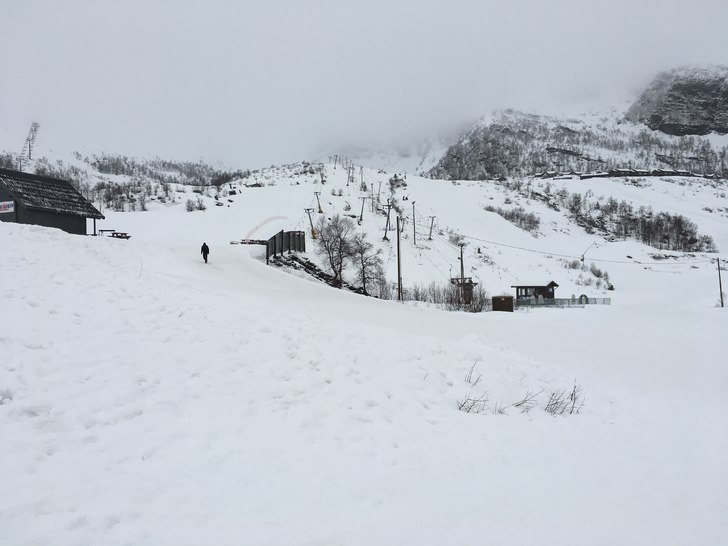 Åpent hver dag i påsken!
Nå er det 1 grad, slud.