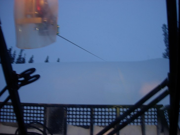 Jag i en Pistenbully 300 winch på väg upp för e. Foto: Kalle Hansols. Åkare: Kalle Hansols.