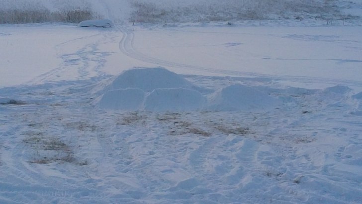 Hyfsat hopp utanför min stuga i Leksand.. Foto: Mats.