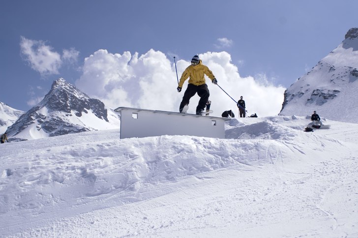 Box i parken Zermatt. Foto: Christian Herlin. Åkare: Robin Ljungqwist.