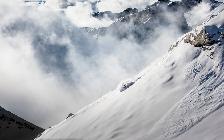 Perfektion. Anja Alme Gardli ned mot Stand i Engel. Foto: Axel Adolfsson. Åkare: Anja Alme Gardli.