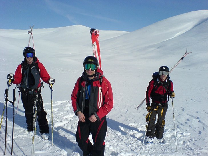 På väg upp. Foto: Pär Ljung.