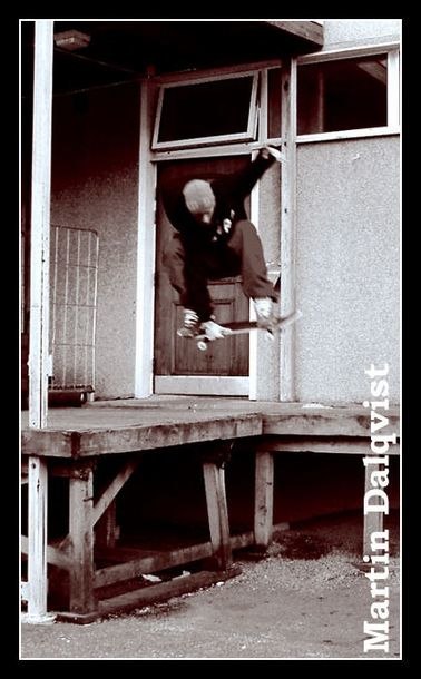 Ute å plåtar lite. Foto: Mute Lastbrygga. Åkare: Martin Dahlqvist.