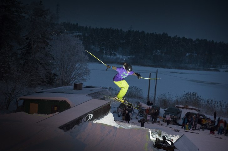 Väsjö Railjam 2010. Foto: Pax Engström Nyström. Åkare: Okänd.