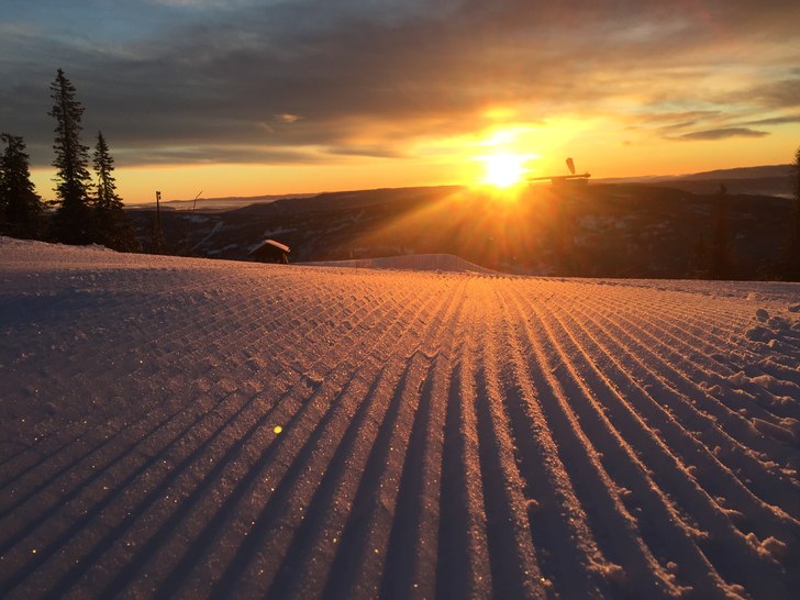 Fine løyper!
Snøproduksjonen går for fullt og d.