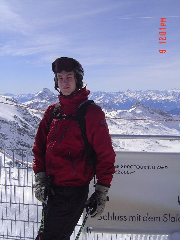 ich und Der Cervinia behind!. Foto: Adam Jonsson. Åkare: Martin Wikström.