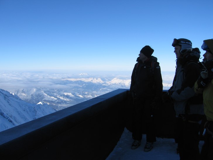 Inför Aguille du Midi (med reservation för stavn.