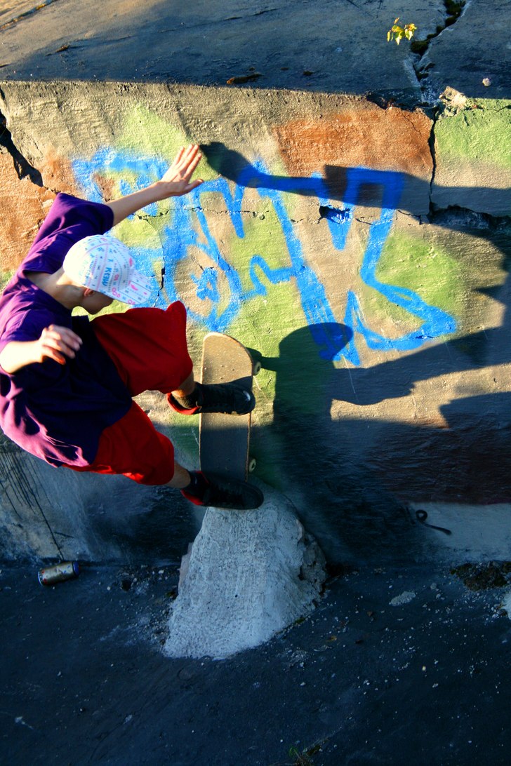 Väggåkning. Foto: Jacke. Åkare: Oskar,.