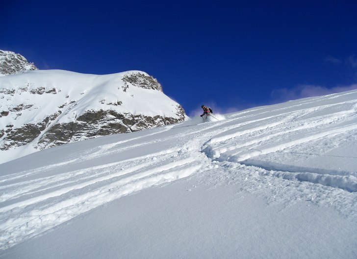 Glacier de Pissaillas, januari 2009.
CC and ze po. Foto: Hedda. Åkare: Cecilia Cronqvist.