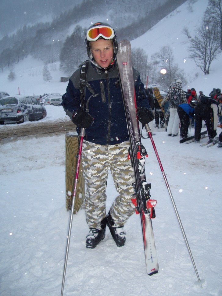 Efter en skön dag i pisten. Åkare: Niklas.