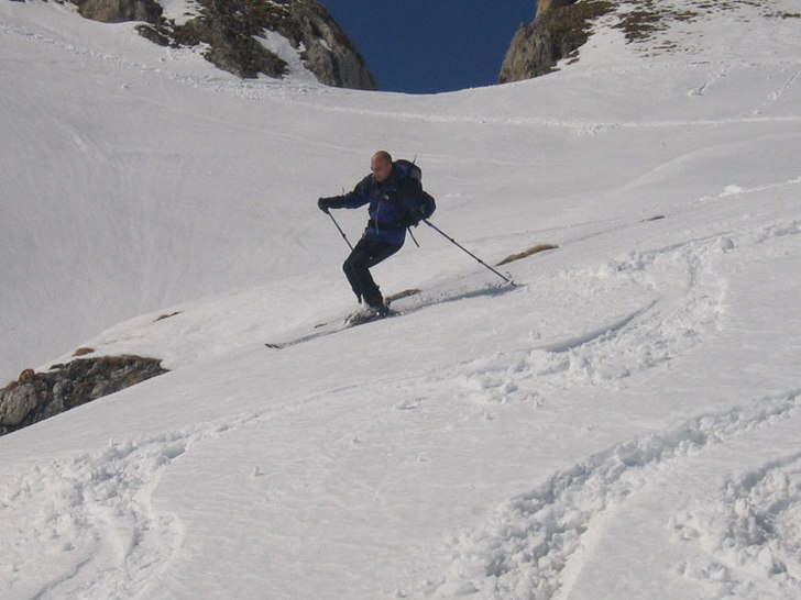 Randonnée i de italienske Dolomitter. Foto: Niels Erik Dahl. Åkare: Torben Mikkelsen.