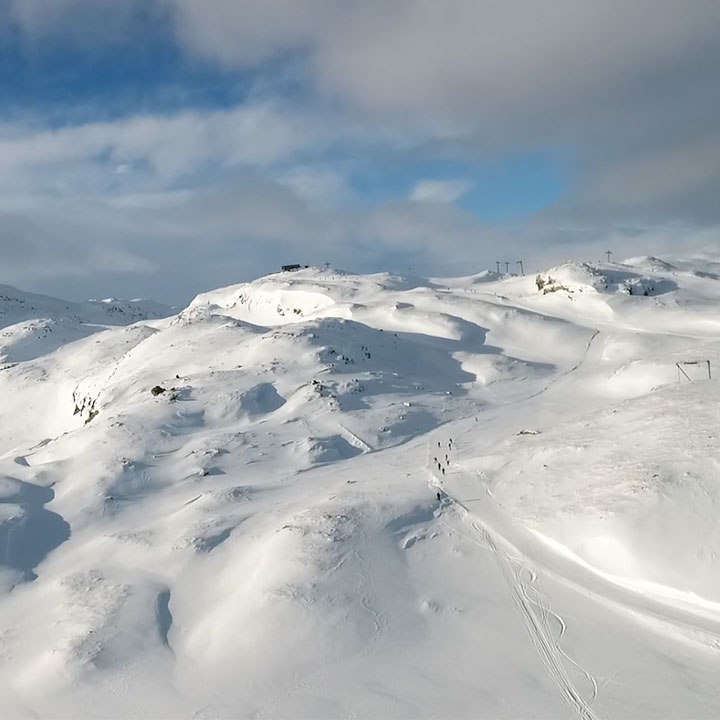 Nydelig vinterferievær i Hemsedal
Litt nysnø sis.