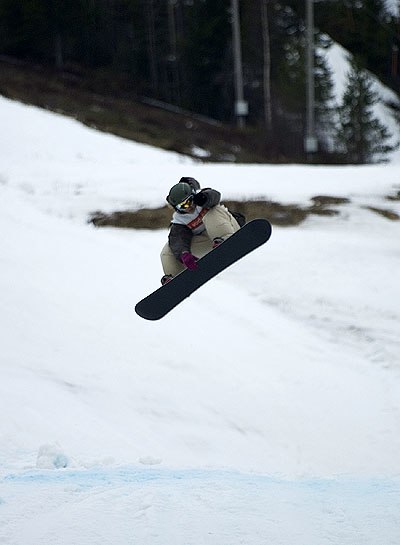 ett provåk i en av kickarna på sm. 
. Foto: Dennis, www.tacky.se. Åkare: hilla aspman.