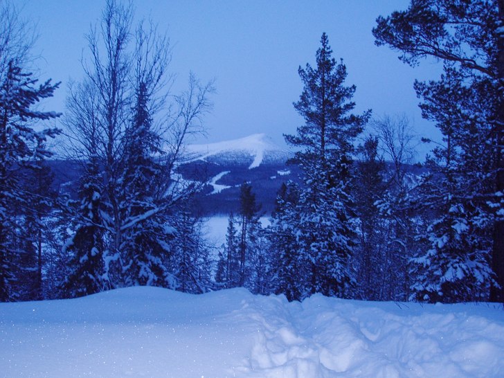 En liten bit upp på det andra berget i lofsdalen . Foto: Karl-henrik Johansson Munk.