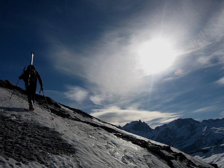 Jan Stenström på väg mot toppen.. Foto: Jonas Tufvesson. Åkare: Jan Stenström.