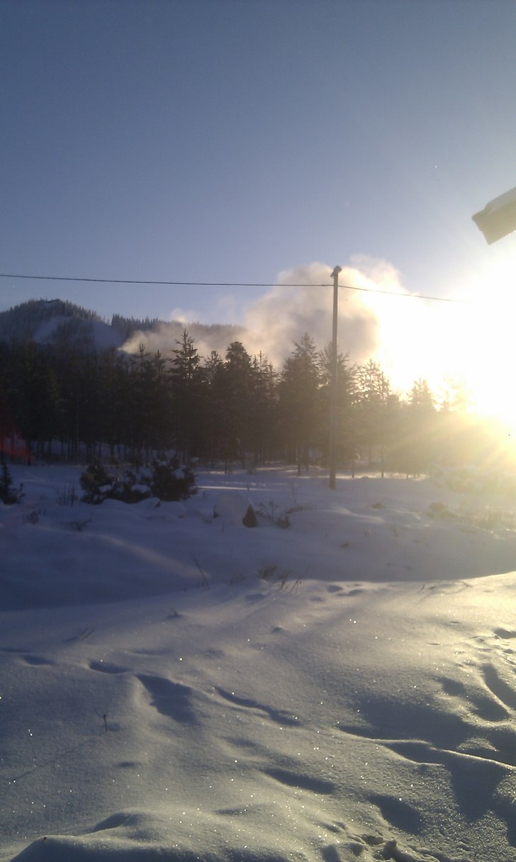 På jobbet med bra utsikter... Foto: Claes Danielsson.