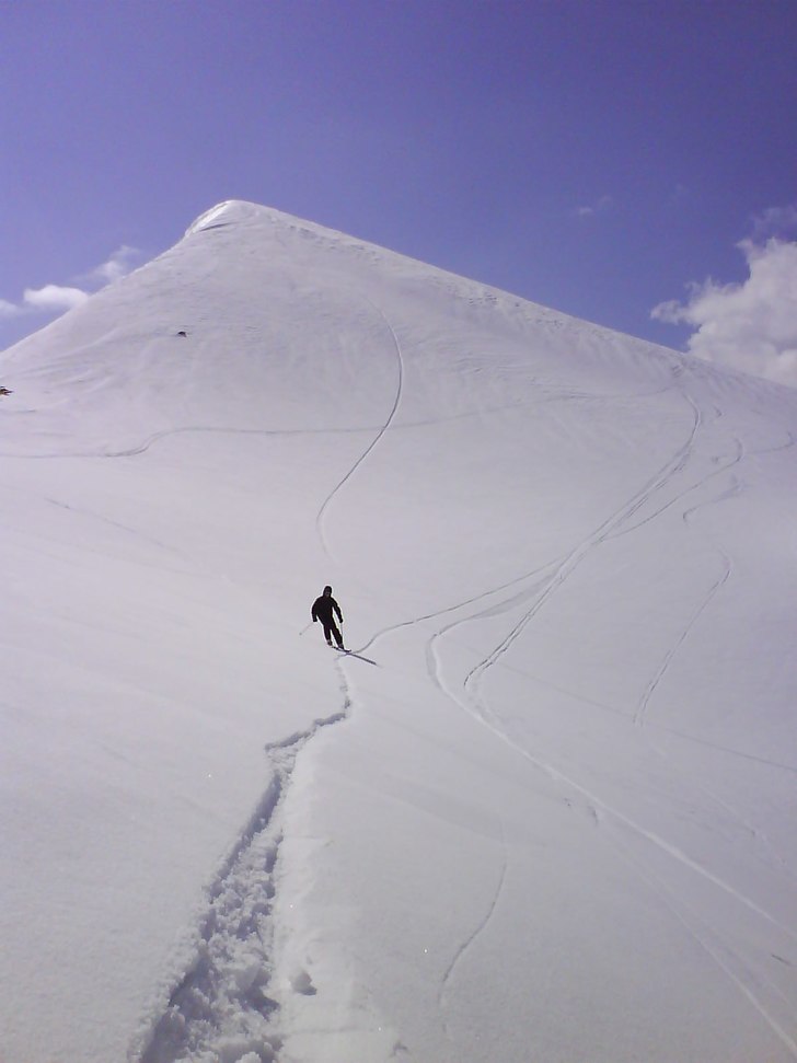 Fint väder men dåligt underlag.... Foto: kompis. Åkare: jag.