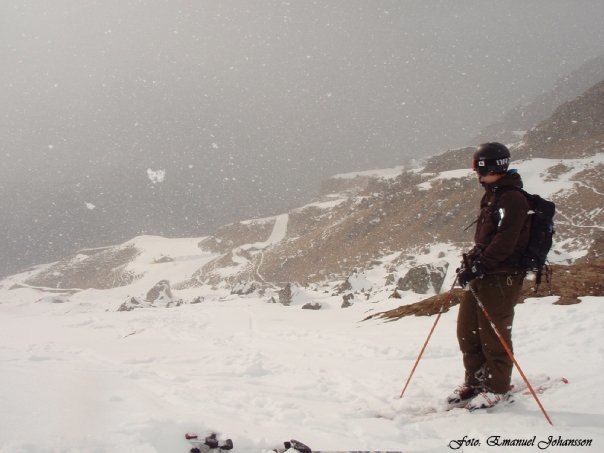 Veckan innan vi kom ner till Italien hade det vari. Foto: Emanuel Johansson. Åkare: Gusten Andersson.