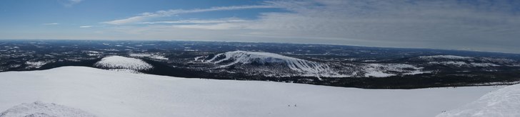 Utsikten med Idrefjäll i centrum. Foto: Rikard Norman.