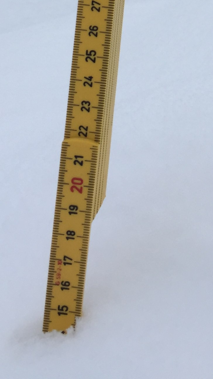 Ny levering...
Natten har gitt oss 14 cm våt, dei.