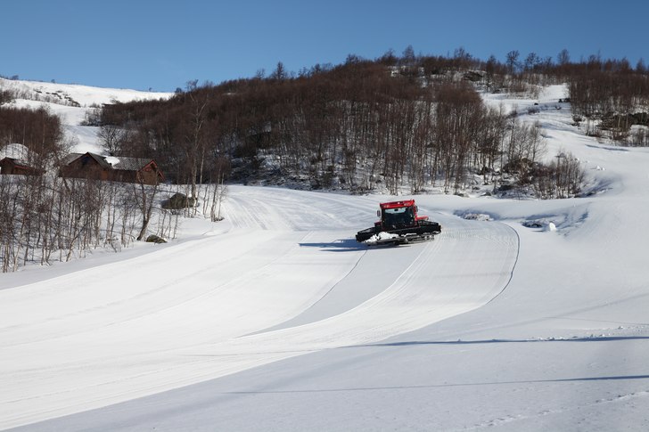 Fantastisk forhold. Myke bakker og deilig vår pud.