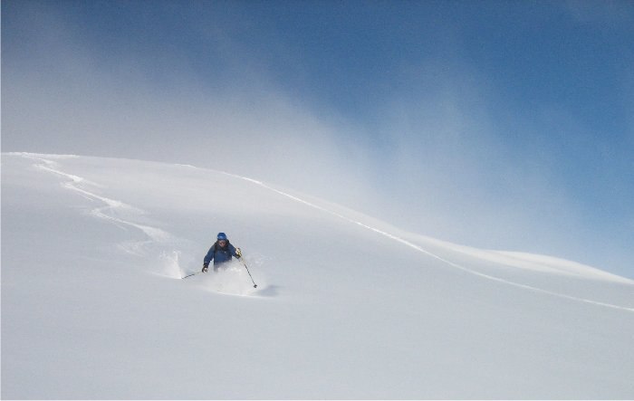 A good day in Röldal.. Foto: Anders Väst. Åkare: Jonas Skåning.