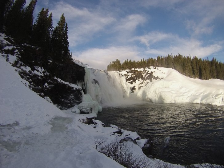 Tännforsen i Åre fotat med gopro.