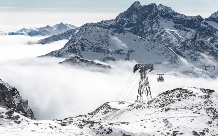 Liften Funifor Indren tar dig till starten för å. Foto: Axel Adolfsson.