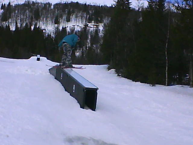 jag jibbade lite flat down rails . Foto: Olle Lundmark. Åkare: Flusy / JL.