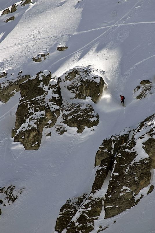 Fotot taget under " Plan de fou open " i. Foto: Rob H Smith. Åkare: Johan Engman.