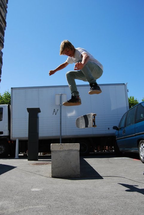 Kickflip. Foto: Algot Olsen (jag). Åkare: Hjalmar Olsen.