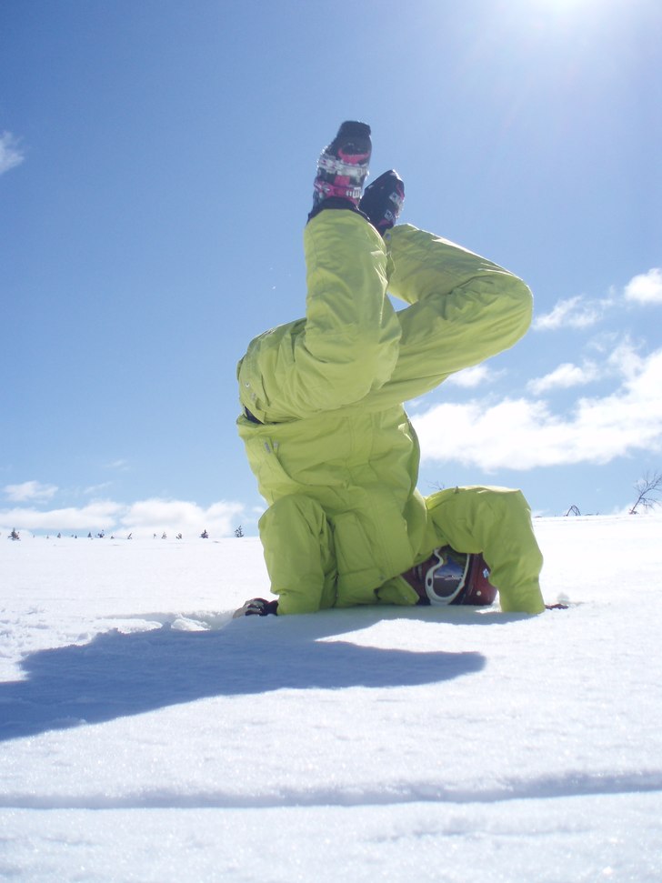 battle uppe på Hundfjällets toppar.. 
. Foto: Mickan. Åkare: Linn Andersson.
