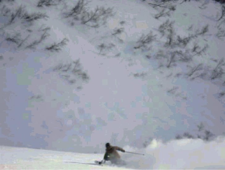 Ett åk i ravinen. Kvalién är så dålig p ga at. Foto: vet ej. Åkare: Thomas Andersson.