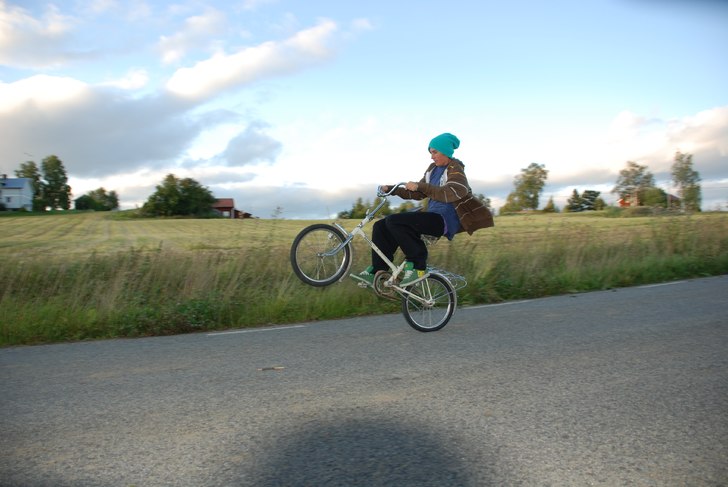 bakhjulet. Foto: Philip. Åkare: Moi.