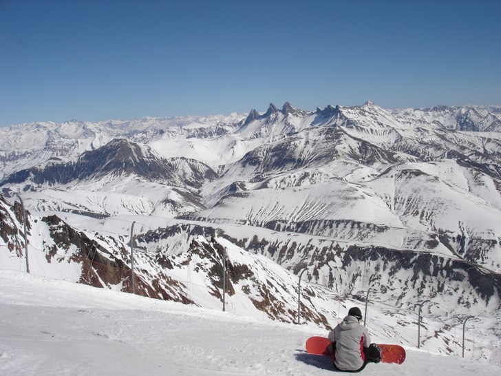 LillTove njuter av utsikt från Pic Blanc!. Foto: Erik Dandanell. Åkare: LillTove Kappfjell-Li.