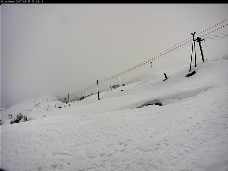 Mandag 27.mars
Mandag kl. 08.40 er det 5 grader,sv.