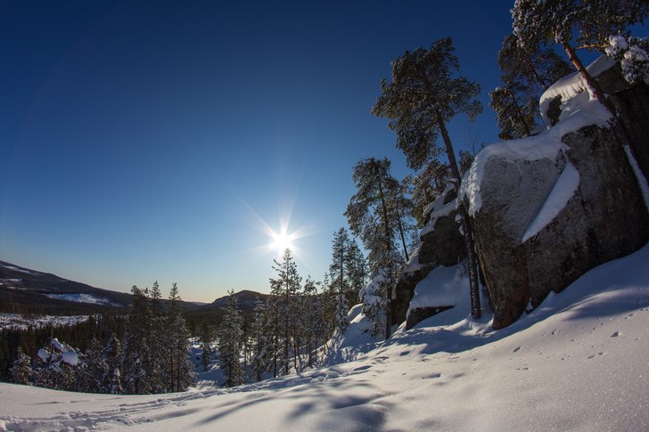 Västsida av Kanisbacken - offpist.. Foto: Marcel Köppe.