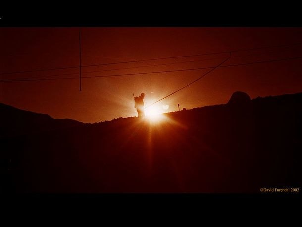 Strax innan sista åket i Riksgränsen typ 1999.. Foto: David Furendal. Åkare: okänd.