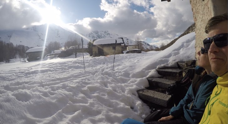 Picknick i Le Monal.