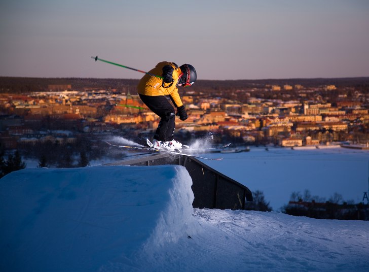 Körde en sunset session i GB. Foto: Jörgen Nilsson. Åkare: Eric Norrlander.