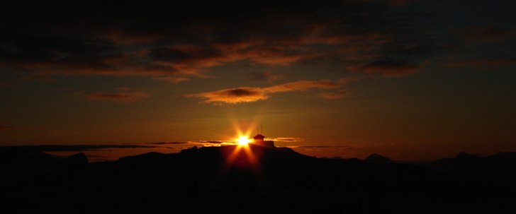 klassiskt motiv på topp.. i solnedgångs ljus. Foto: Jörgen Eriksson.