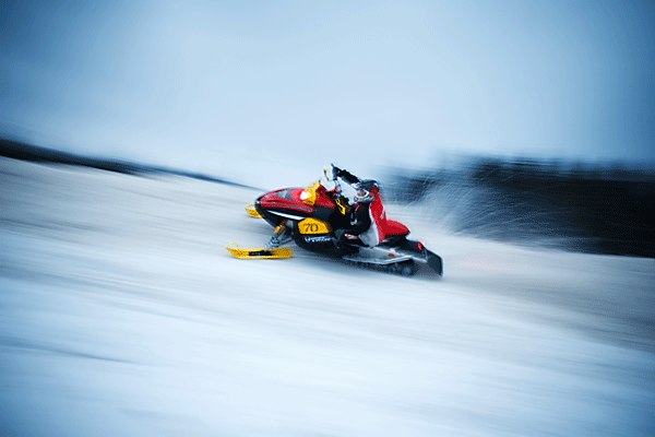Träffade några skotercrossförare åt en lokalti. Foto: Kristoffer Pettersson.