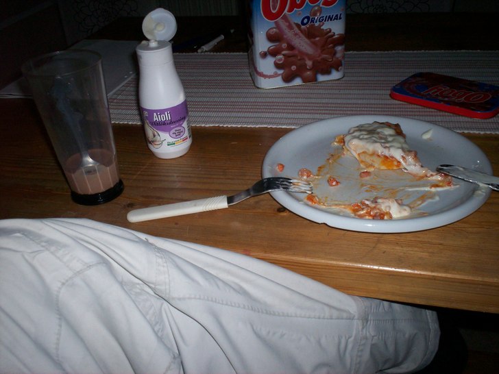 Klev upp kl 06:00 och åt en ordentlig frukost fö. Foto: jag. Åkare: Billy.