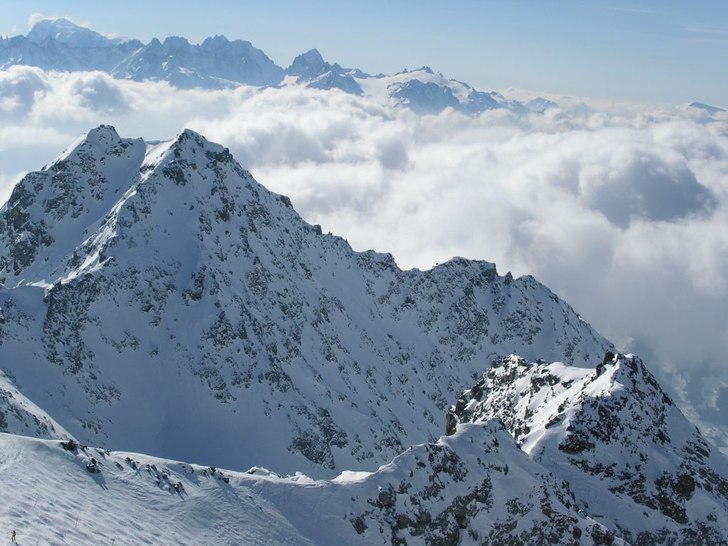Bec de Rosses, sett från Mt Fort. Foto: Andreas Brihem.