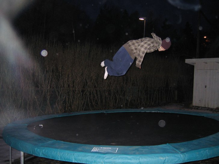 Drar en d-spin. Foto: Simon . Åkare: jag.